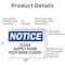 Signmission Clean Supply Room Keep Door Closed, 10 in W x Rectangle, Aluminum OS-2PACK-NS-A-710-L-10631 - alternate 7